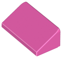 Brick Sloped 30° 1 x 2 x 2/3 in Dark Pink