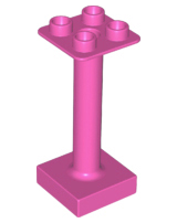 Duplo Support / Umbrella Stand with Square Base (fits 92002) in Dark Pink