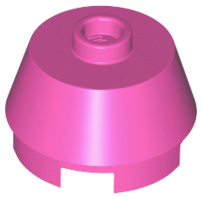 Brick Round 2 x 2 Truncated Cone in Dark Pink