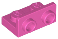 Bracket 1 x 2 - 1 x 2 Inverted in Dark Pink