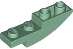 Brick Curved Inverted 4 x 1 in Sand Green