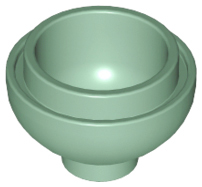 Brick Round 2 x 2 Dome Bottom [Open Stud] in Sand Green
