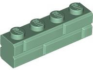 Brick Special 1 x 4 with Masonry Brick Profile in Sand Green