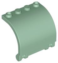 Panel 3 x 4 x 3 Curved in Sand Green