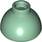 Brick Round 1.5 x 1.5 Dome Top [Plain] in Sand Green