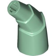 Animal Body Part, Horn Stacked 45 deg. with Axle Connectors in Sand Green