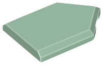 Tile Special 2 x 3 Pentagonal in Sand Green