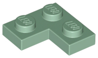 Plate 2 x 2 Corner in Sand Green