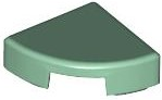 Tile Round 1 x 1 Quarter in Sand Green