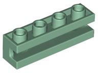 Brick Special 1 x 4 with Groove in Sand Green