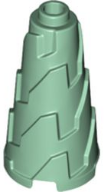Cone 2 x 2 x 3 Jagged in Sand Green
