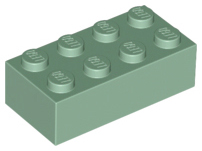 Brick 2 x 4 in Sand Green