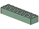 Brick 2 x 8 in Sand Green