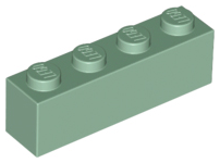 Brick 1 x 4 in Sand Green
