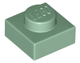 Plate 1 x 1 in Sand Green