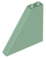 Brick Sloped 55° 1 x 6 x 5 in Sand Green