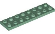 Plate 2 x 8 in Sand Green
