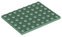 Plate 6 x 8 in Sand Green