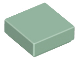 Tile 1 x 1 with Groove in Sand Green