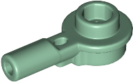 Plate Special Round 1 x 1 with Hollow Stud and Horizontal Bar 1L in Sand Green