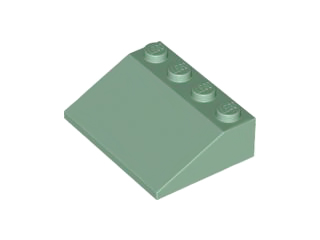 Brick Sloped 33° 3 x 4 in Sand Green
