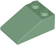 Brick Sloped 33° 3 x 2 in Sand Green