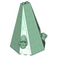Roof / Tower 6 x 8 x 9 in Sand Green