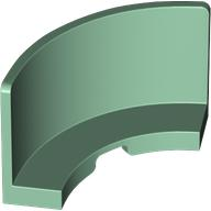 Panel 3 x 3 x 2 Quarter Round in Sand Green