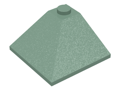 Brick Sloped 33° 3 x 3 Double Convex in Sand Green