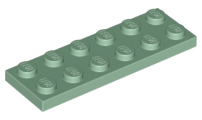 Plate 2 x 6 in Sand Green