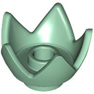 Crown / Flower / Egg Shell Half in Sand Green