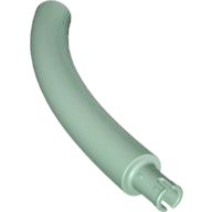 Animal Body Part / Plant, Tail / Neck / Branch / Trunk, Middle Section with Pin, Round Pin Hole in Sand Green