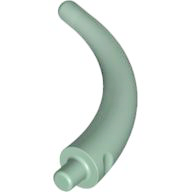 Animal Body Part / Plant, Tail / Claw / Horn / Branch / Tentacle, End Section in Sand Green