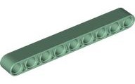 Technic Beam 1 x 9 Thick in Sand Green