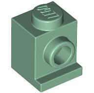 Brick Special 1 x 1 with Headlight in Sand Green