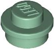 Plate Round 1 x 1 with Solid Stud in Sand Green
