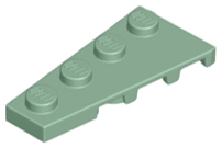 Wedge Plate 4 x 2 Left in Sand Green