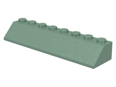 Brick Sloped 45° 2 x 8 in Sand Green