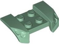 Mudguard 2 x 4 with Molded Headlights in Sand Green