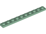 Plate 1 x 10 in Sand Green