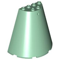 Cone Half 8 x 4 x 6 in Sand Green