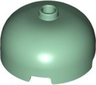 Brick Round 3 x 3 Dome with Center Stud in Sand Green