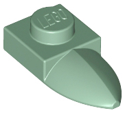 Plate Special 1 x 1 with Tooth in Sand Green