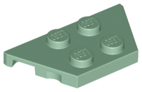 Wedge Plate 2 x 4 in Sand Green