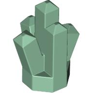 Rock 1 x 1 Crystal 5 Point in Sand Green