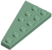 Wedge Plate 6 x 3 Right in Sand Green