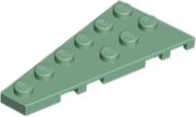 Wedge Plate 6 x 3 Left in Sand Green