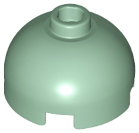 Brick Round 2 x 2 Dome Top, Vented Stud in Sand Green