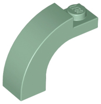 Brick Arch 1 x 3 x 2 Curved Top in Sand Green