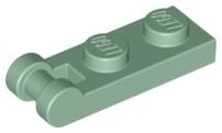 Plate Special 1 x 2 with Handle on End [Closed Ends] in Sand Green